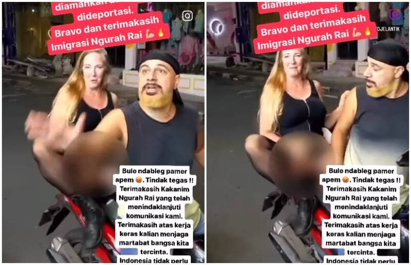 丹麦女游客在印尼峇里岛旅游大胆露出体，影片在网上被疯传。（图翻摄自IG）(photo:LTN)