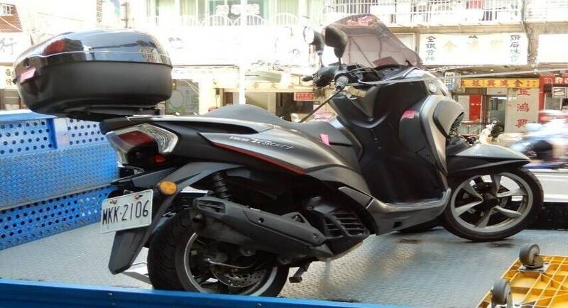 台北分署定6月6日拍賣YAMAHA的普通重型機車。（台北分署提供）