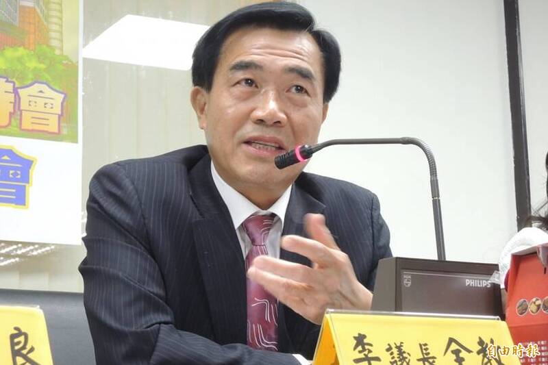曾任國民黨立委、台南市議會議長的李全教，在2005年被女模指控性侵。（資料照）