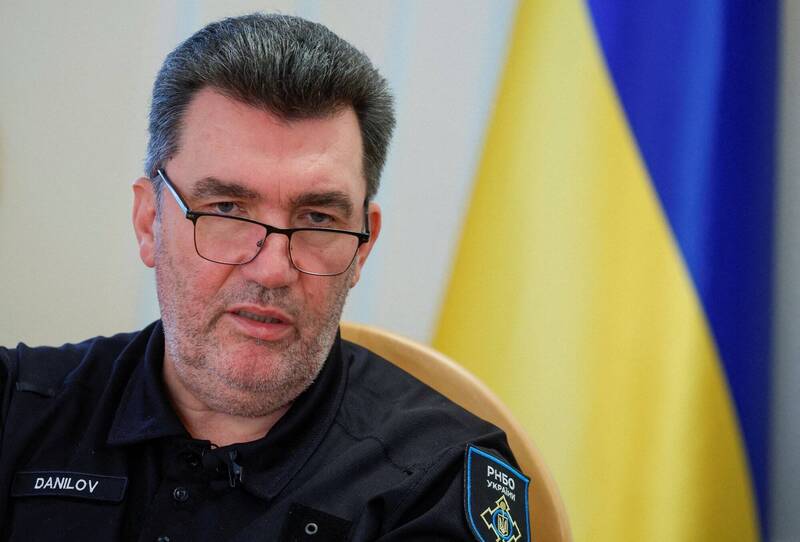烏克蘭國家安全與國防事務委員會秘書長丹尼洛夫駁斥俄方「擊退反攻攻勢」說法，表示烏軍反攻根本還沒開始。（路透）