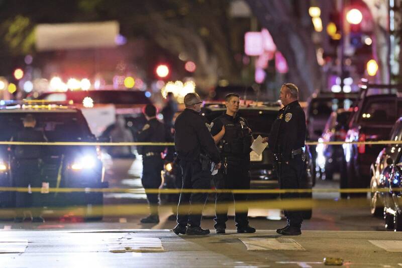 美国加州旧金山爆发枪响，至少9人受伤。（美联社）(photo:LTN)