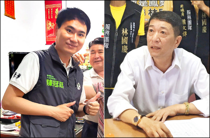 嘉義縣第二選區立委選舉昨明朗化，國民黨嘉義縣黨部倡組的「在野大聯盟」昨共推無黨籍的前民進黨立委林國慶披掛上陣，將迎戰民進黨立委陳明文之子陳冠廷。（資料照）