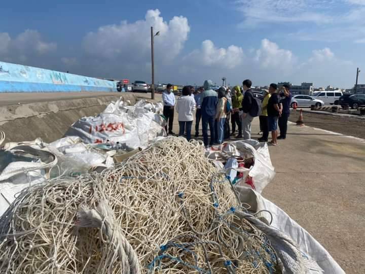 海底沉網暫置場預定地，由各界會勘再決定。（圖由楊曜提供）