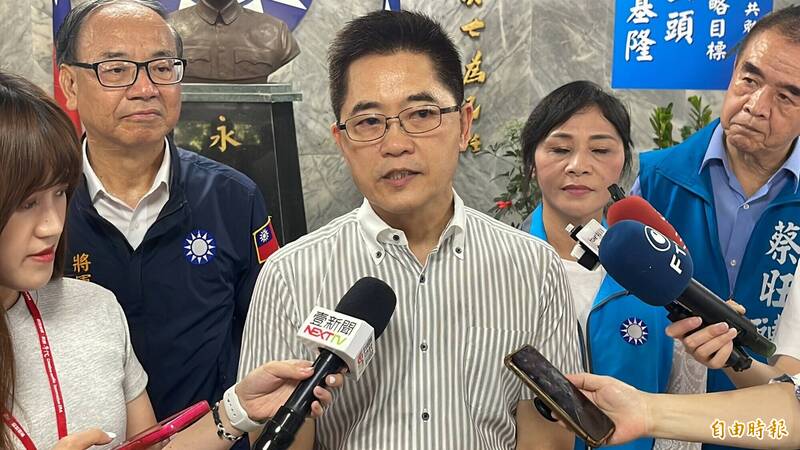 國民黨秘書長黃健庭表示，如果郭台銘選擇獨立參選，與他的理想和初衷背道而馳。（記者盧賢秀攝）