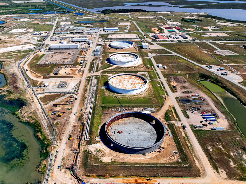 位于美国德州自由港的「布莱恩丘战略石油储备」设施。（法新社档案照）(photo:LTN)