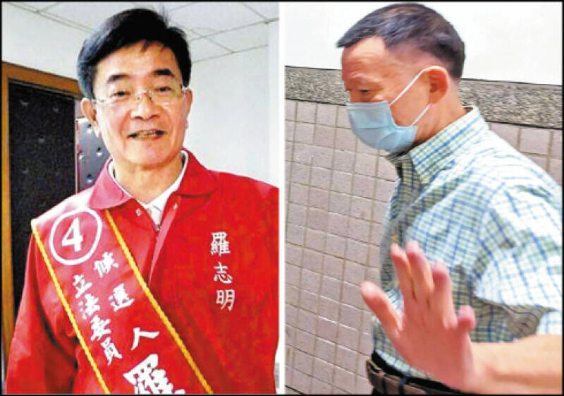 前台聯立委羅志明（左）、前海軍少將夏復翔（右）被控遭中共吸收，涉嫌在台發展共諜組織，高雄地院昨輕判夏復翔5個月，羅志明獲判無罪，檢方將提上訴。（資料照）