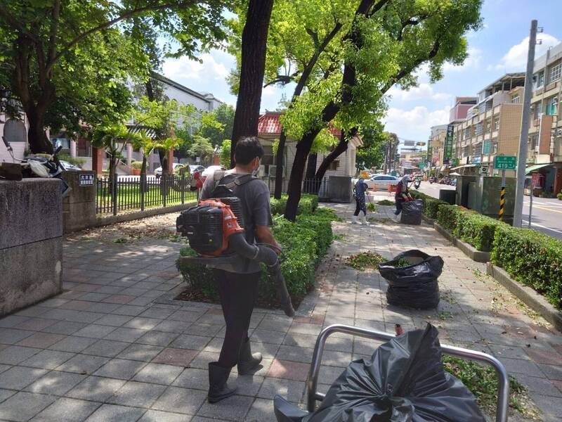 杜蘇芮颱風來襲，高市各學校啟動防災作業。（圖由高雄市教育局提供）