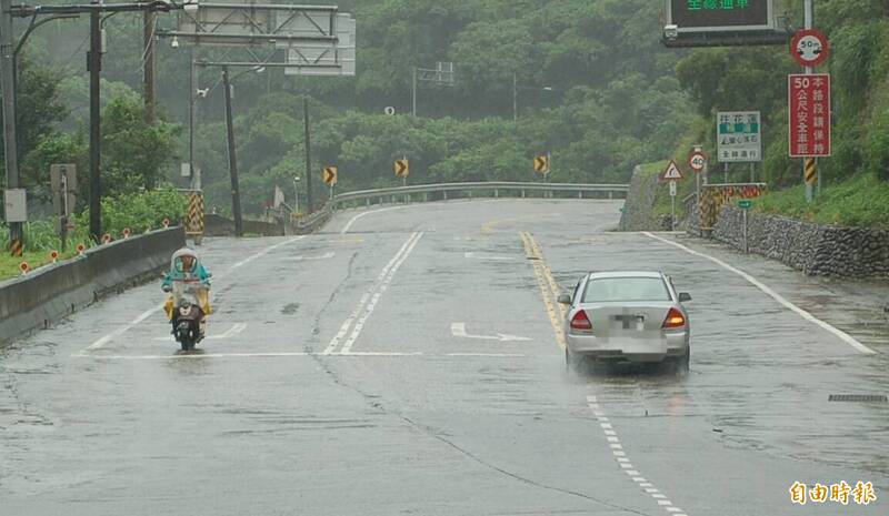 杜蘇芮颱風進逼，蘇花路廊入夜後不排除預警性封路。（資料照）