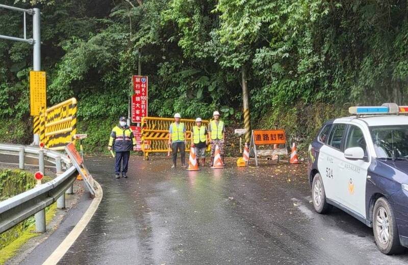 省道已有10路段預警性封路，圖為北橫公路台7線。（警方提供）