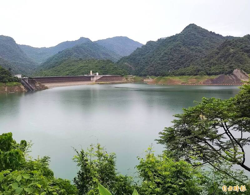 颱風期間小降雨，曾文水庫補水600萬立方米。（記者吳俊鋒攝）