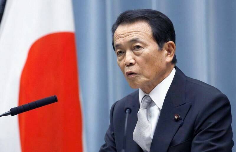 日本前首相、自民黨副總裁麻生太郎。（美聯檔案照）