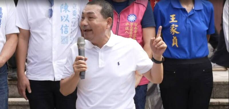 侯辦還原侯友宜廟口開講內容。（國民黨總統參選人侯友宜競選辦公室提供）