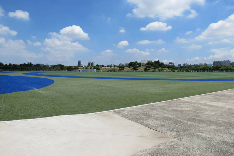 國慶焰火將安排中央公園的中央球場作為民眾觀賞區。（記者蘇金鳳攝）