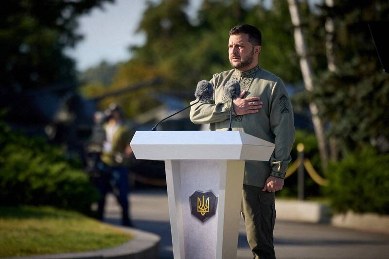 乌克兰总统泽伦斯基30日谴责军事医疗委员会收受贿赂，让逃避兵役者有机会大规模离境。（路透资料照）(photo:LTN)