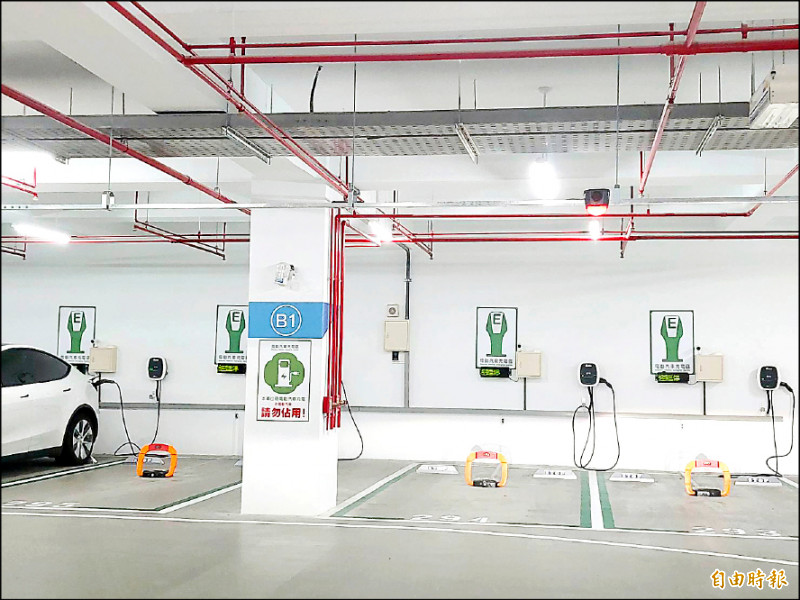 基隆公有停車場 將增40汽車充電樁