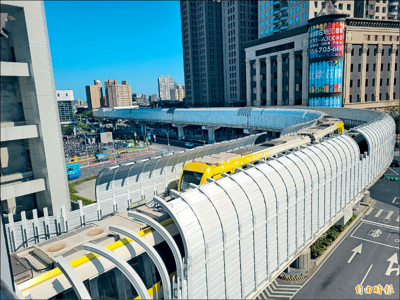 捷運環狀線第一階段路線全線在新北市，經營權移交新北市，過渡期至五月廿三日。（記者賴筱桐攝）