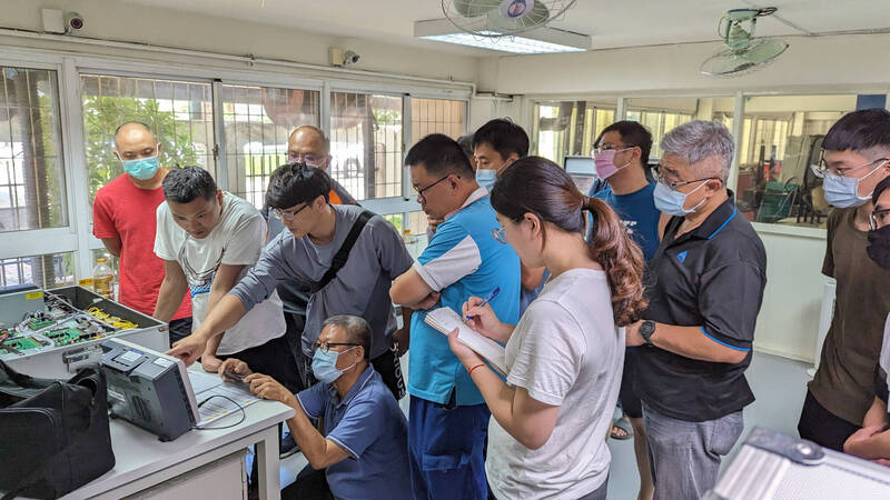 虎科大「電動車機電整合人才培育基地」提供學員原地練習及考照場域。（圖由校方提供）
