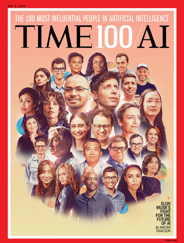 《时代杂志》7日公布「人工智慧领域百大影响力人物」。（图撷取自时代杂志官网）(photo:LTN)