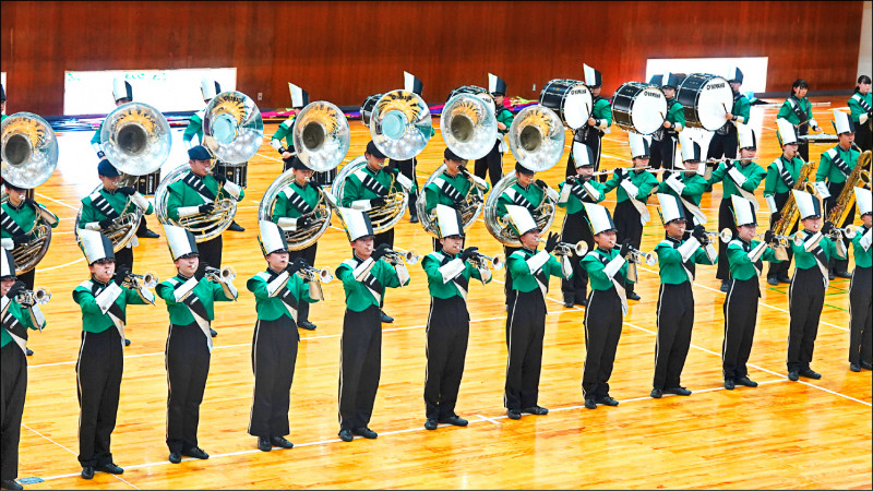 東京農業大學第二高等學校吹奏樂部「翡翠騎士」即將來台，在國慶遊行演出。（駐日特派員林翠儀攝）
