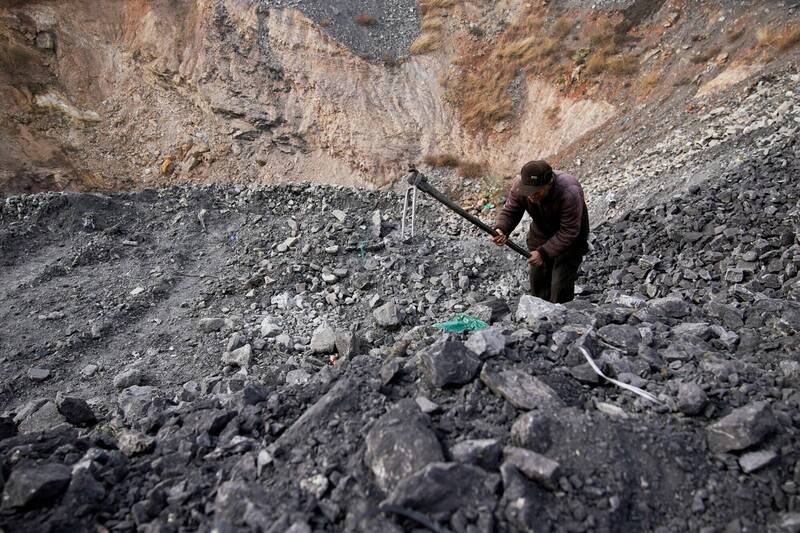 中国贵州煤矿失火造成16死。中国煤矿示意图。（路透）(photo:LTN)