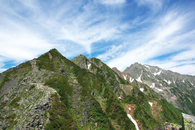 日本「北阿爾卑斯」飛驒山脈中，最高峰的穗高岳。（圖擷取自Google地圖）