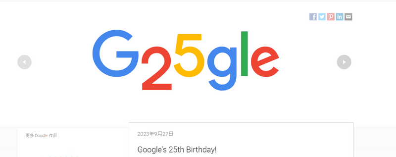 1998诞生的Google，至今已走过了25个年头。（撷取自Google网页）(photo:LTN)