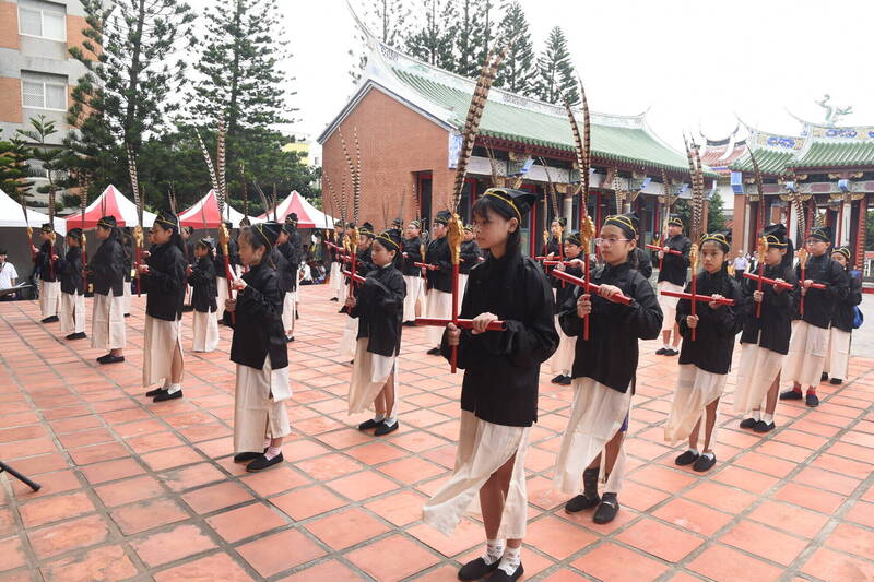 澎湖祭孔大典，在孔廟舉行。（圖由澎湖縣政府提供）