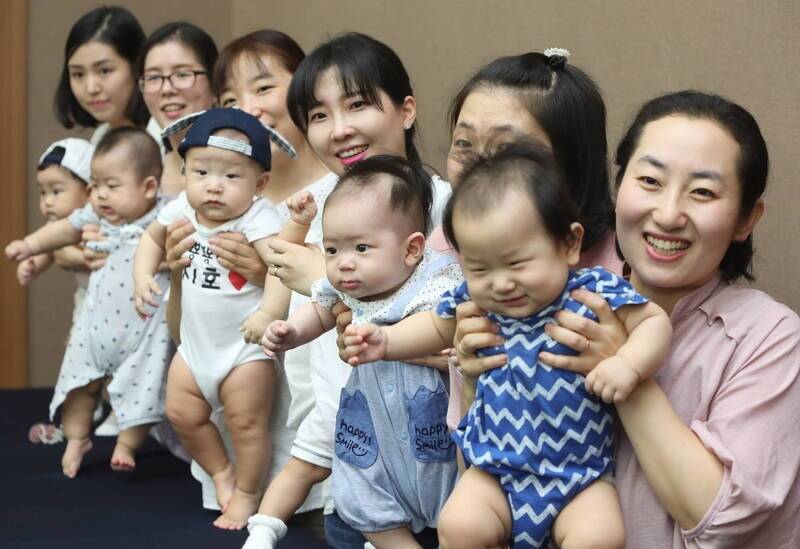 南韩今年7月新生儿仅1.9万人，再创历史新低。（欧新社）(photo:LTN)