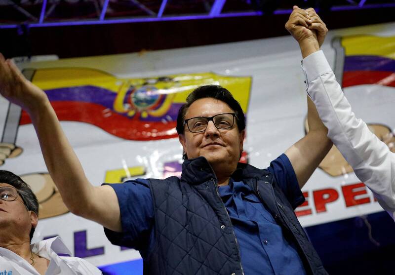 为缉拿厄瓜多总统候选人维拉维森修遭枪杀的幕后黑手，美国祭出500万美元（约新台币1.6亿）赏金。（路透）(photo:LTN)