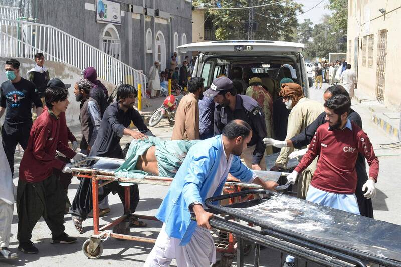 巴基斯坦西南部俾路支省今发生自杀炸弹攻击事件，已知至少有52人死亡、58人受伤。（美联社）(photo:LTN)
