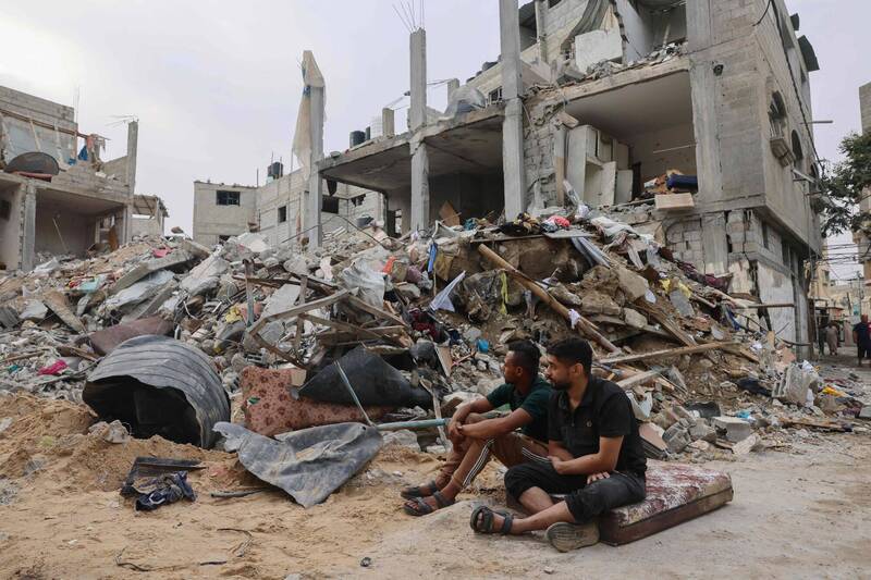 哈玛斯突袭以色列后，加萨市遭到以军报复轰炸，许多建筑物被夷为平地。（法新社）(photo:LTN)