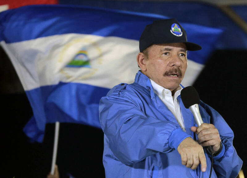 尼加拉瓜獨裁總統奧蒂嘉（Daniel Ortega）。（法新社檔案照）