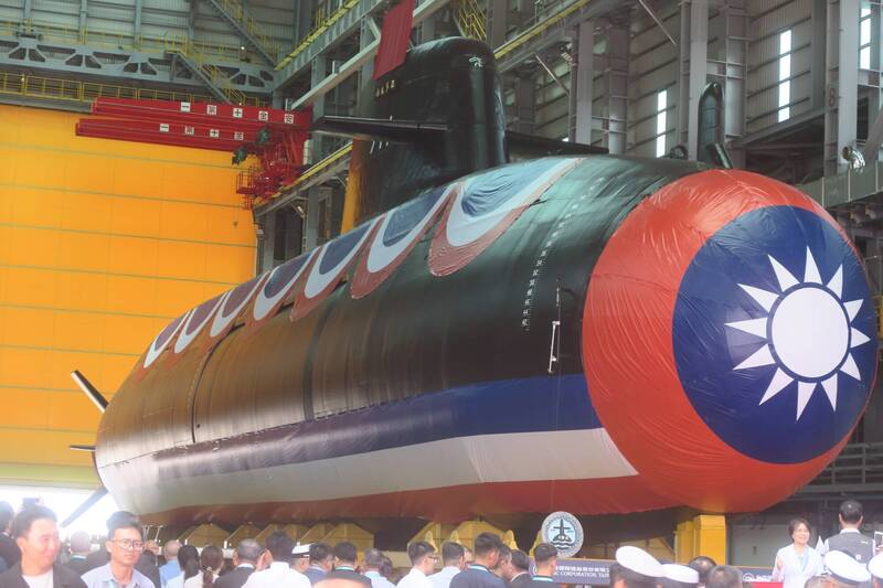 國造潛艦原型艦「海鯤軍艦」於9月28日舉行命名暨下水典禮。（資料照；記者吳書緯攝）