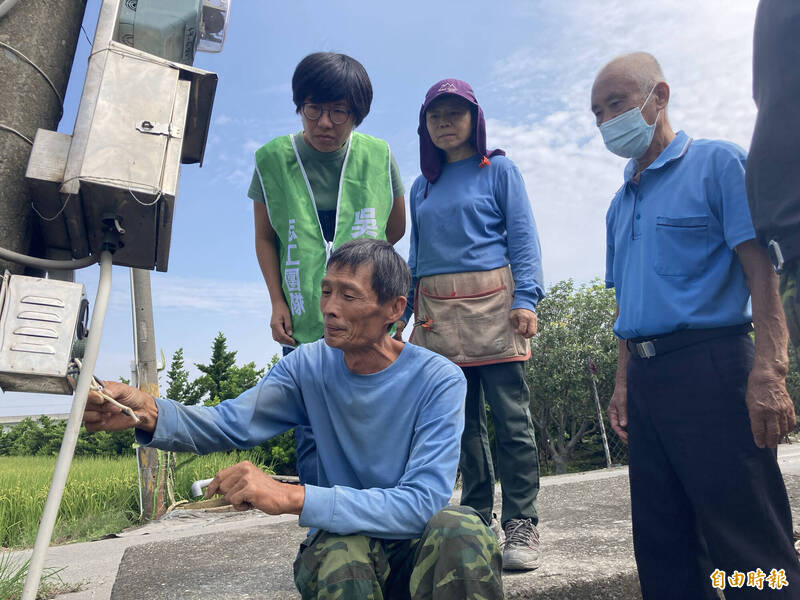 線纜賊出沒，共有9農民受害。（記者顏宏駿攝）