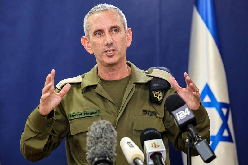以色列国防军发言人哈加里警告称，针对加萨北部的攻击力度将会加大。（法新社资料照）(photo:LTN)