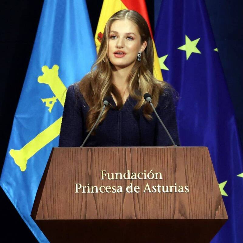 被誉为「欧洲最美公主」的西班牙莱昂诺尔公主（Princess Leonor），即于明（31）日年满18岁。（图撷取自@sm_felipevi）(photo:LTN)