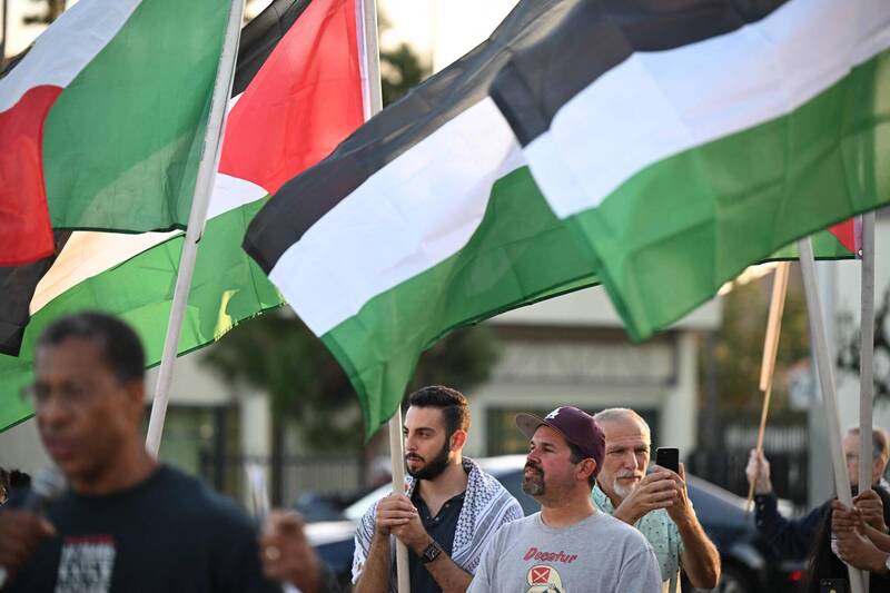 全球各地近期反犹情绪渐涨，不少支持巴勒斯坦的声音出现。（法新社）(photo:LTN)