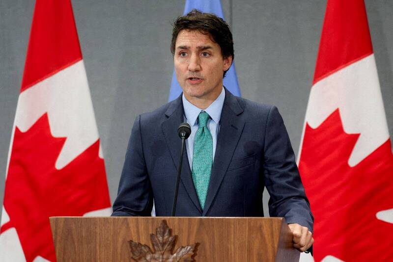 加拿大总理杜鲁道9日谴责国内暴力行为，称蒙特娄2间犹太学校传出枪击事件、1间大学爆发学生冲突。（路透资料照）(photo:LTN)