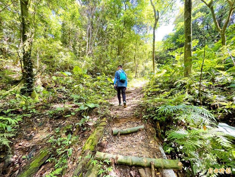 
A person hikes in an undated photograph.
Photo: Taipei Times