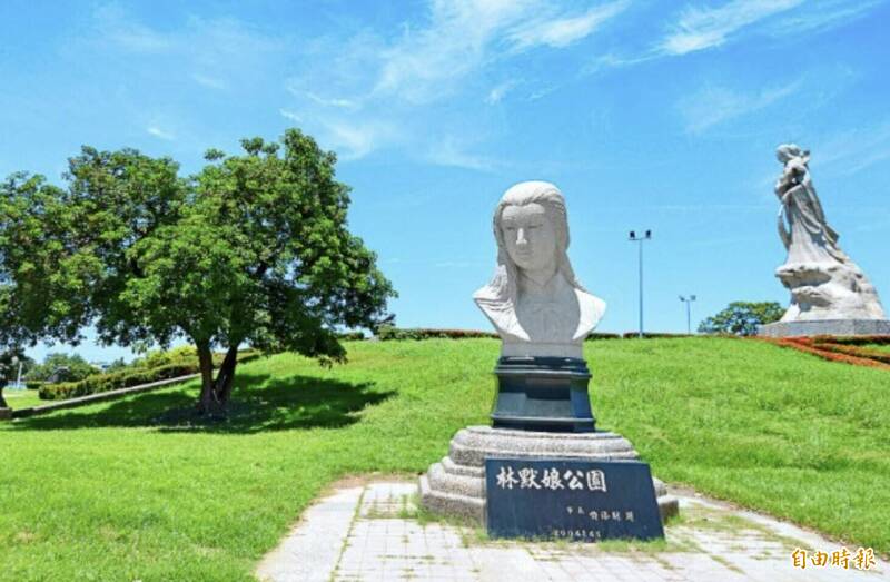 安平「林默娘公園」由奇美文化基金會捐贈認養，已是台南觀光地標之一。（記者洪瑞琴攝）