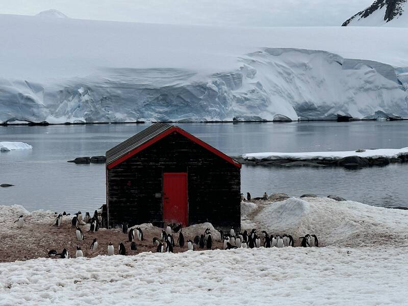 南極小島上的「企鵝郵局」。（圖擷自@SileNicChormaic社群平台「X」）