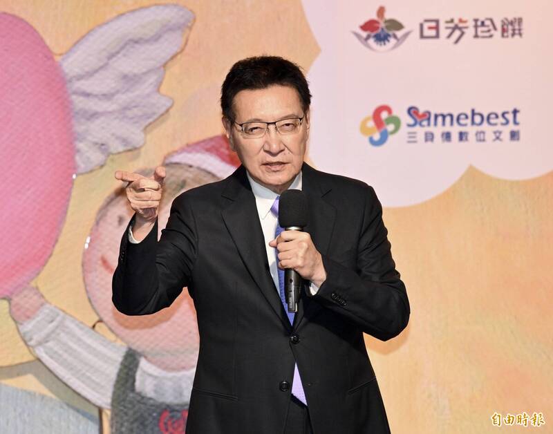 國民黨副總統參選人趙少康,30日出席2023「擁抱希望.傳出愛」中廣慈善活動。 (記者羅沛德攝) 國民黨副總統參選人趙少康,30日出席2023「擁抱希望.傳出愛」中廣慈善活動。 (記者羅沛德攝)