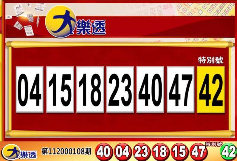 大樂透、49樂合彩開獎號碼。（翻攝自「東森財經新聞57彩券王」）
