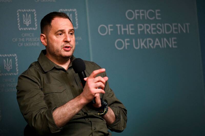 烏克蘭總統辦公室主任葉爾馬克認為，如果美方不再援助烏克蘭，烏克蘭恐將輸掉對俄羅斯的戰爭。（路透）