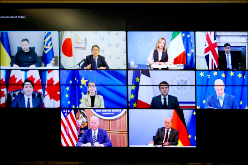 七大工业集团（G7）成员国领袖6日举行视讯会议，通过一份领袖声明，重申台海和平与稳定的重要性。（路透）(photo:LTN)
