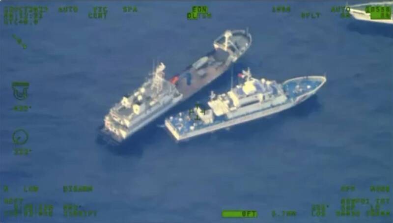 中菲今年10月22日也曾在仁爱暗沙海域发生船只碰撞事故。（美联社）(photo:LTN)