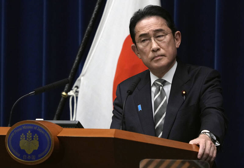 首相岸田文雄明天将调整内阁人事，异动名单出炉，「安倍派」全部拔除。（美联）(photo:LTN)