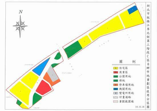 土地開發商鄭姓董座偽造板橋重劃會印章，偷賣320坪土地狠賺9千萬被判刑2年。（翻攝新北市政府地政局網站 ）