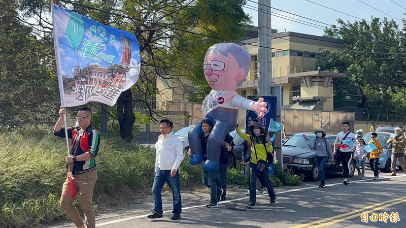 這次總統大選結果，台灣民眾黨在新竹縣拚出超趕民進黨、國民黨2大政黨的好成績。（記者黃美珠攝）