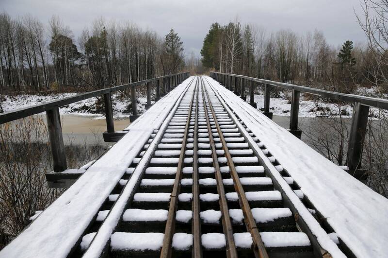 俄罗斯国营铁路列车长，将猫咪扔到摄氏零下30度的雪地致死，俄国民众对此震怒不已。俄罗斯铁路示意图。（路透）(photo:LTN)
